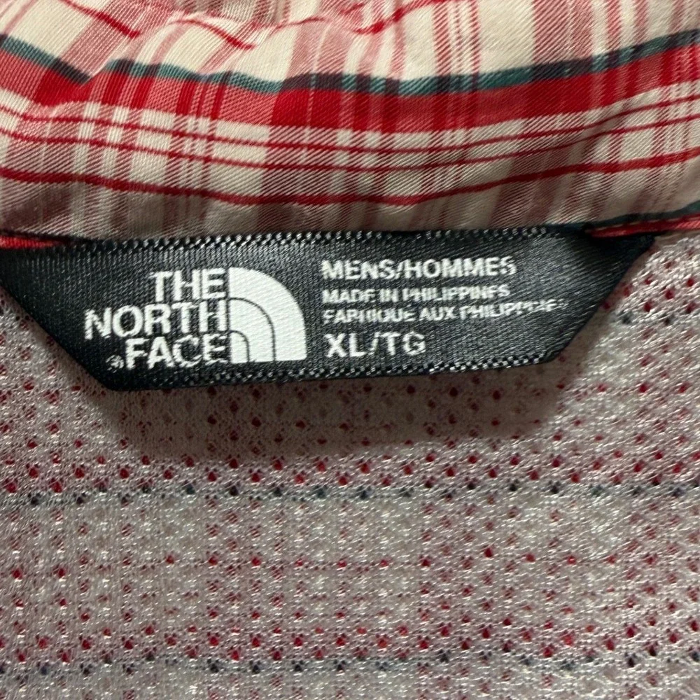 The North Face red white